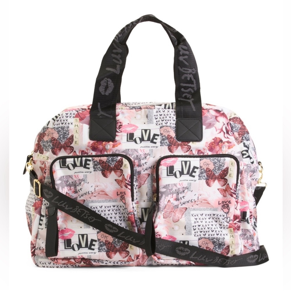 🎉LAST PIECE🎉LUV BETSEY Flat Pack Weekender With Front Pockets